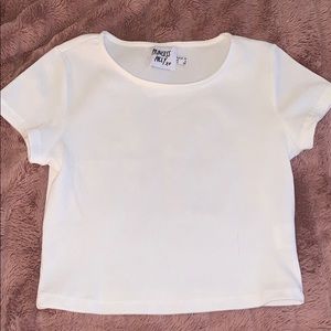 Princess Polly White Cropped Top